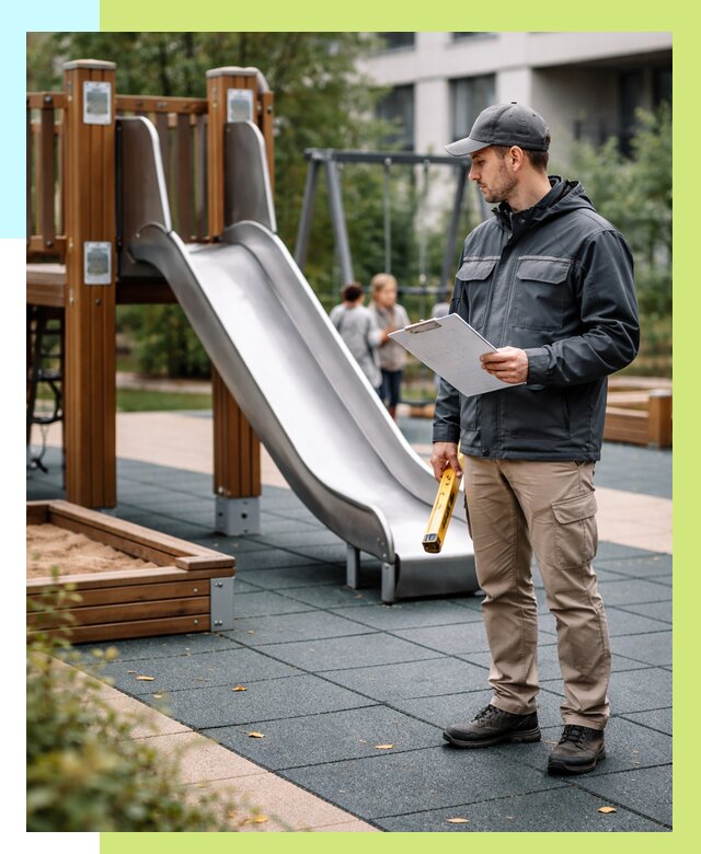 Сертификация детских площадок в Ступине от 25985 р. | Алешин-Стп