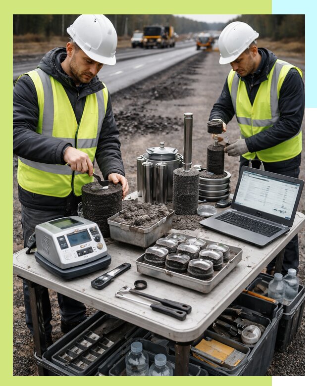 Сертификация асфальта: испытания и подтверждение в Ступине