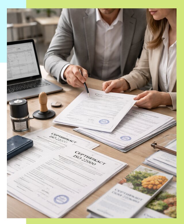 Сертификат ISO 22000 в Ступине от 41576 р. под ключ | Алешин-Стп